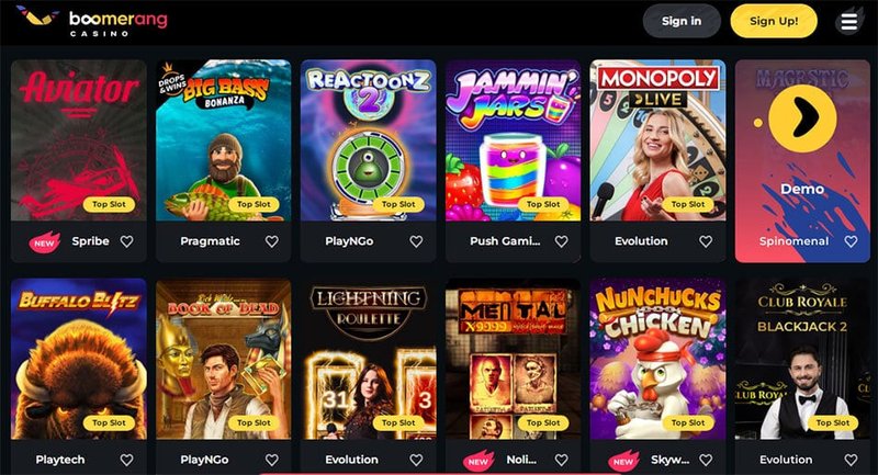 Boomerang casino v Slovenia